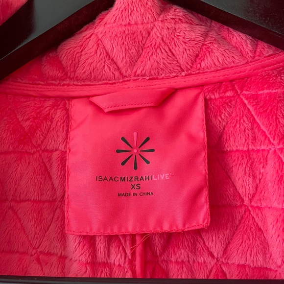 Hot Pink Quilted Jacket with Faux Fur Lining - Picture 3 of 4